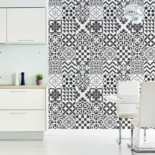 tapety i naklejki ścienne Powtarzalny szablon malarski /TILES