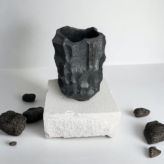 wazony Duży wazon czarny / antracytowy 07/KAMIEŃ