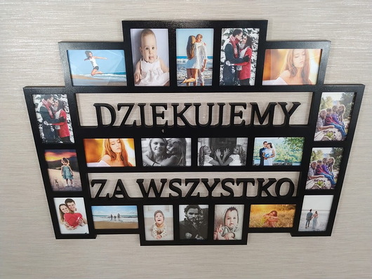 ramki na zdjęcia Multirama ramka na zdjęcia Dziękujemy za Wszystko 20 zdj 15x10