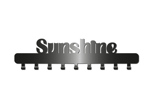 wieszaki Nowoczesny Wieszak Z Kolekcji Simple Napis Mały Sunshine