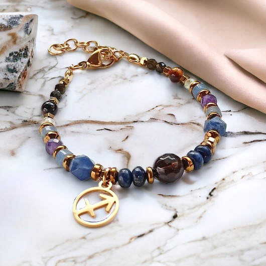 bransoletki z kamieni naturalnych STRZELEC - zodiac collection - PREMIUM :: zodiak