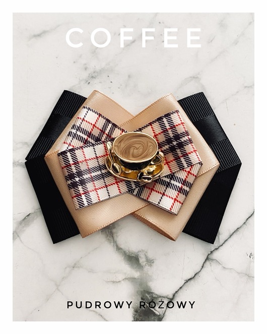 broszki Brosza  3d z filiżanką kawy  Cappuccino New