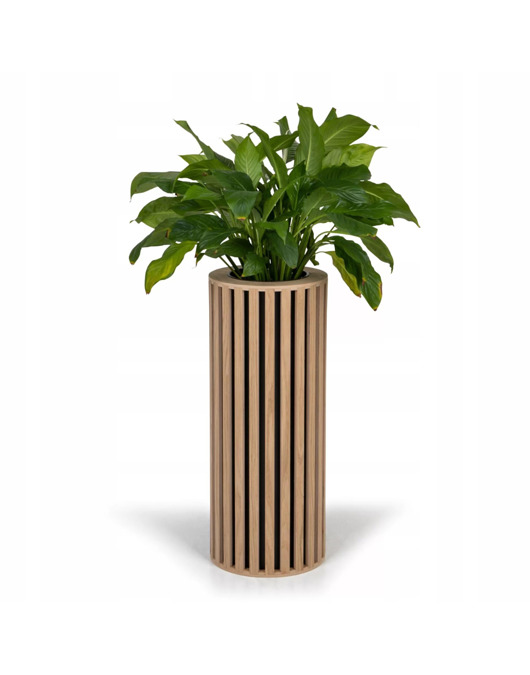 doniczki Dębowa donica z lameli 70 cm