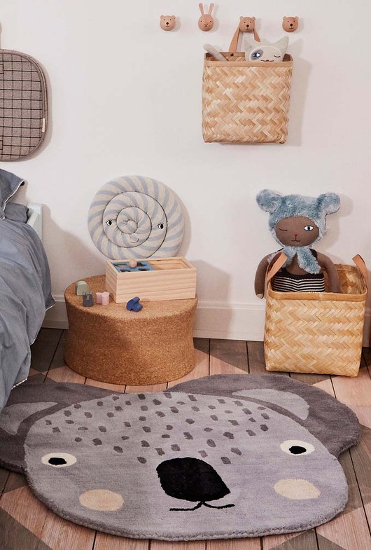 dywany Dywan wełniany ręcznie tkany Koala OYOY MINI