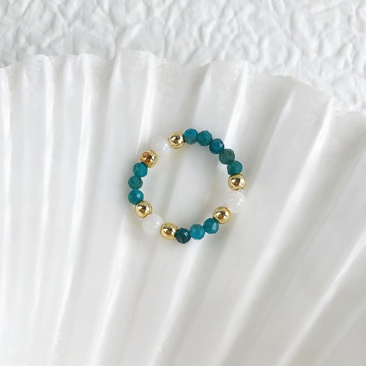 Pierścionek CHIONE z Apatytem Gleeme Jewellery