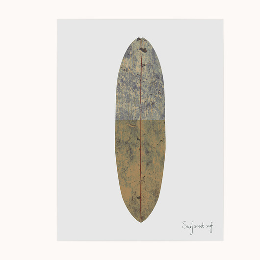„Surf sweet surf”  / 30 x 40/ eko papier Brevka