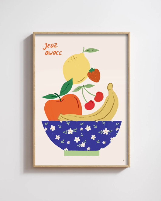 grafiki i ilustracje Jedz owoce