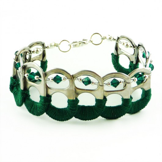Bransoletka z recyklingu emerald Scradeus