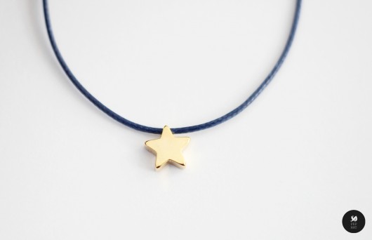 bransoletki na sznurku 16k gold Make a Wish - gwiazdka