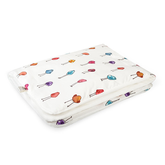 Kocyk niemowlęcy minky Little Birds Red Myah