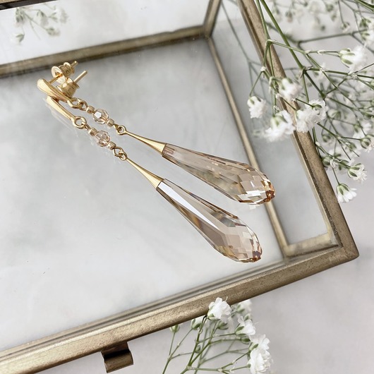 kolczyki swarovski Ślubne kolczyki - Grace- Kryształ Swarovskiego