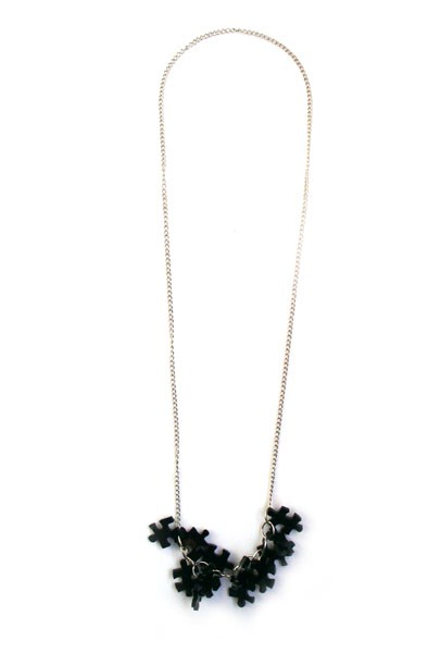PuzzLove DeLuxe/ necklace S / czarny Monika Roth