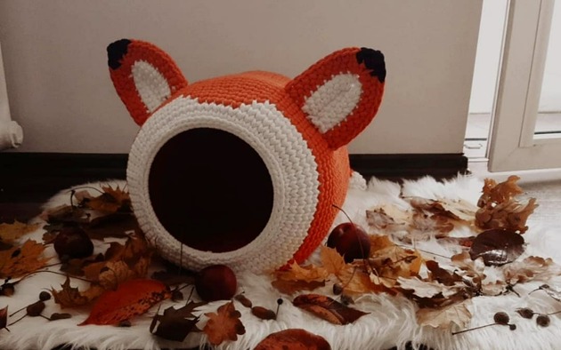 legowiska dla psów i kotów Domek dla kota lis