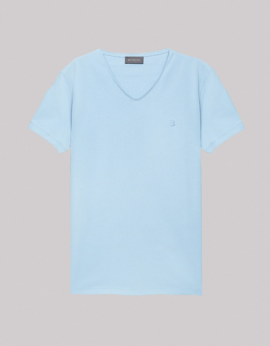 Tshirt koszulka Cannetto niebieski BORGIO