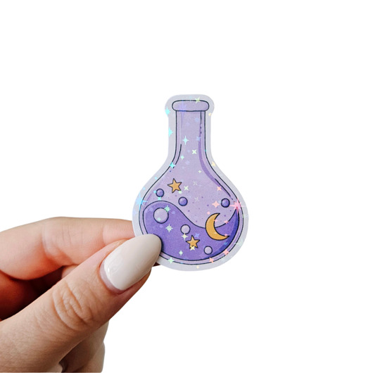 naklejki i wlepy Naklejka Holograficzna Magiczna Miksturka