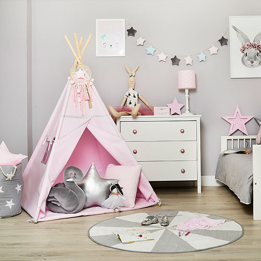 Namiot Tipi - Silver Pink Fun with Mum