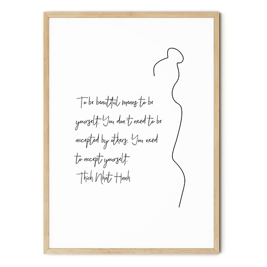 Plakat abstrakcyjny One line body no. 5 myscandi