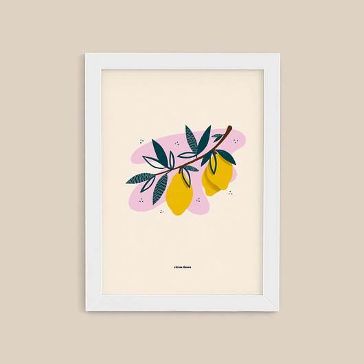 plakat / cytryny / 30x40 cm Magdalena Morzuch