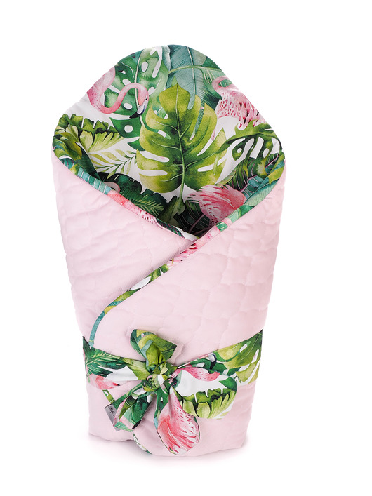 Rożek Becik Niemowlęcy - Flamingi Pink Baby Love Decor