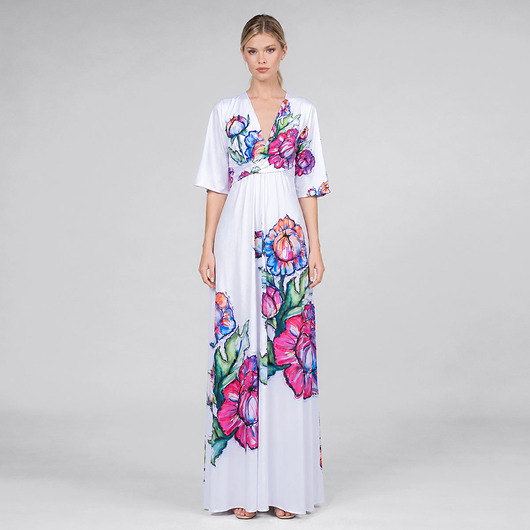 sukienki maxi damskie Magdalena Maxi Flower - suknia ślubna