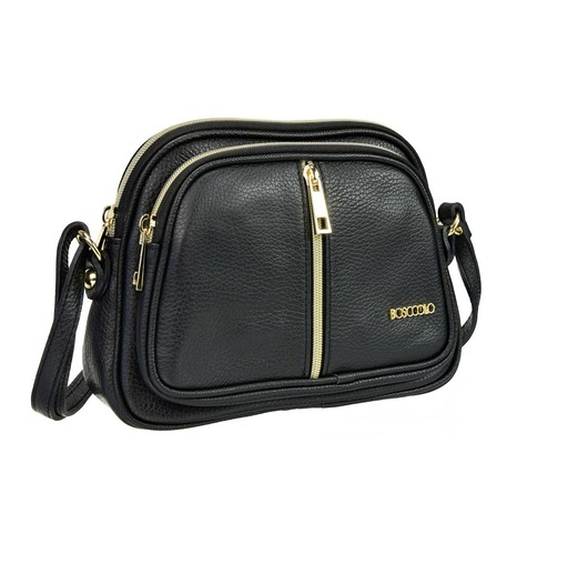 torby na ramię Torba skórzana  z ozdobnymi suwakami (5943)