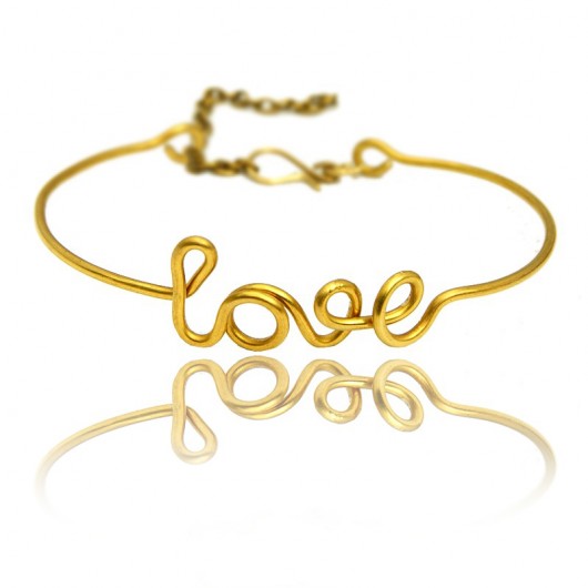 love bangle II - łańcuszek - mosiadz SHEandHE