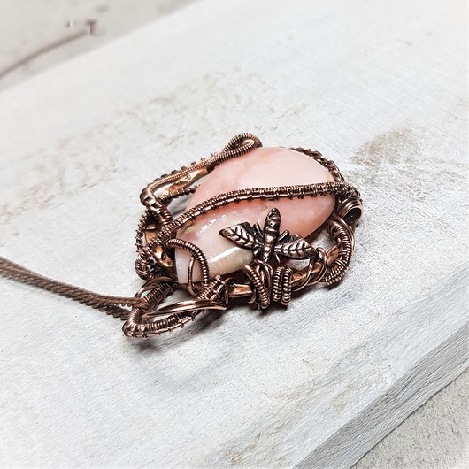 wisiory Wisiorek pink opal