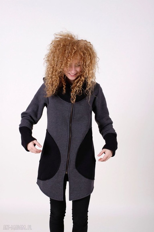 bluza z kapturem damska Bluza damska,długa bluza z kapturem