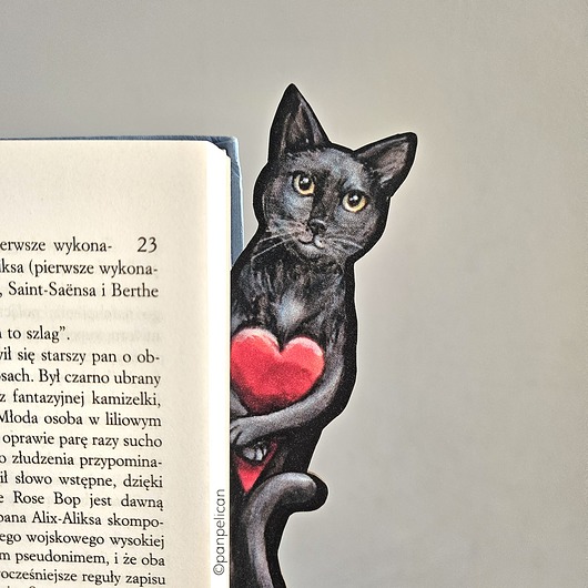 zakładki do książek Zakładka do ksiązki Kotek Lucynka