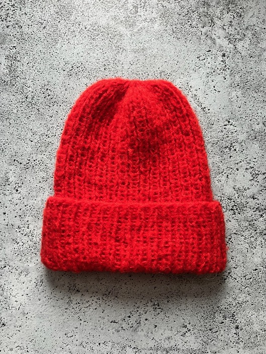 czapki damskie Przejściowa czapka Dimma z alpaki czerwona