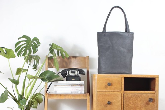 Shopper bag XL grafit / pojemna torba na codzień hairoo