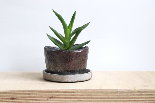doniczki Doniczka ceramiczna raku