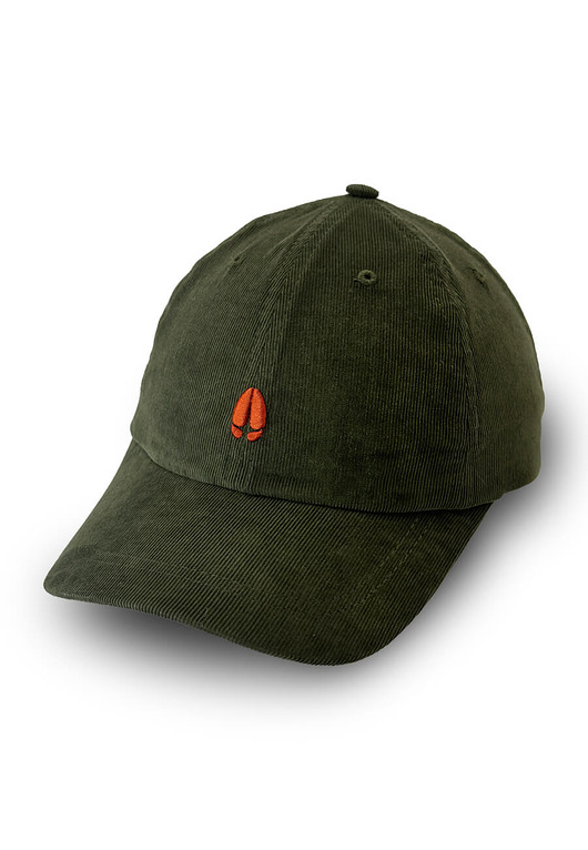 czapki damskie GEKON 6 panel - oliwkowa bawełniana czapka z daszkiem dad cap