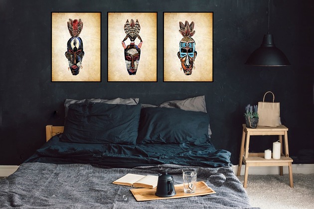 grafiki i ilustracje African Mask