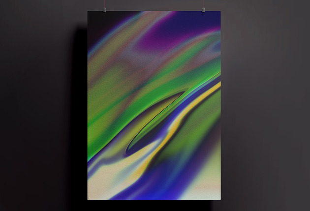 grafiki i ilustracje Plakat - abstrakcja - Petrol - A4 lub 30x40