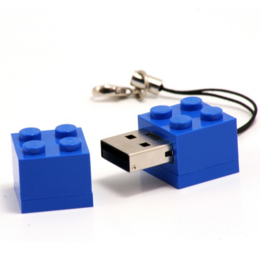 Szafirowy pendrive klocek 4GB agabag