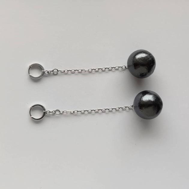 kolczyki z kamieniami Kolczyki OKRĄG