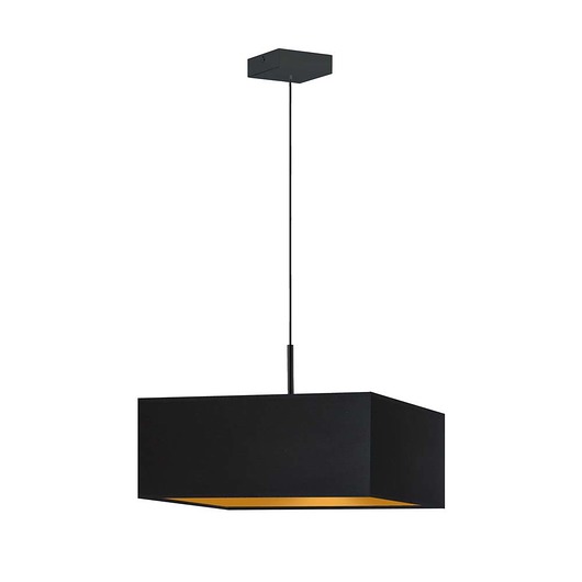 lampy wiszące Czarna lampa wisząca do salonu BOGOTA GOLD
