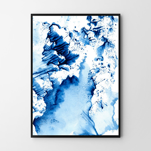 plakaty Plakat Abstrakcja Blue Wave 