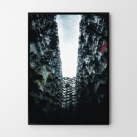 plakaty Plakat Bloki abstrakcja 