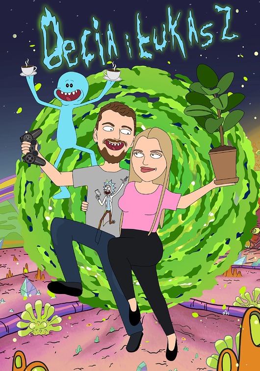 plakaty Plakat Rick & Morty portret  +  WYDRUK A2