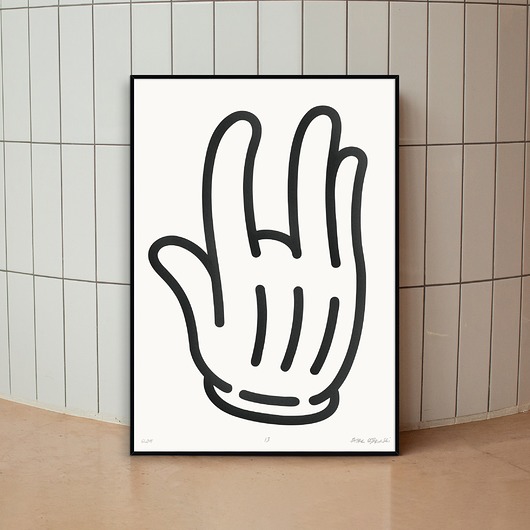 plakaty Plakat Sitodruk GLOVE