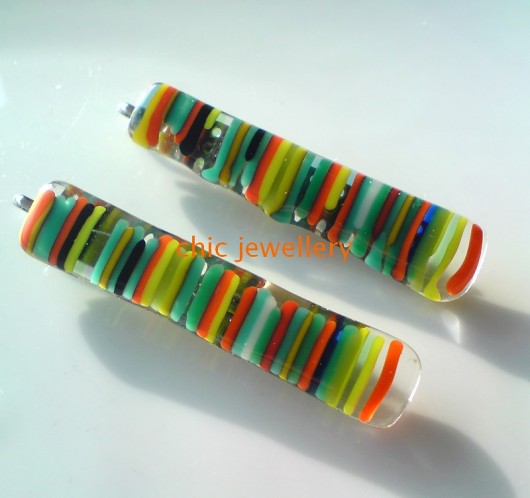spinki w paseczki funkyandchic
