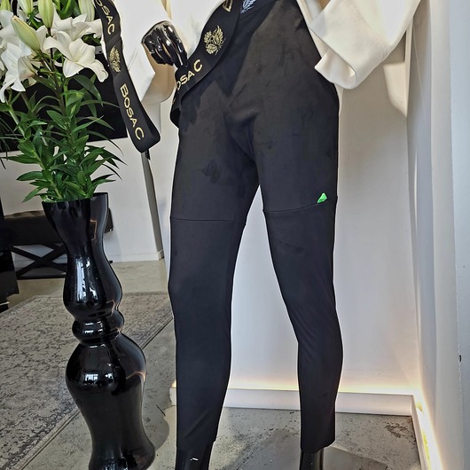 legginsy Czarne Zamszowe Leginsy