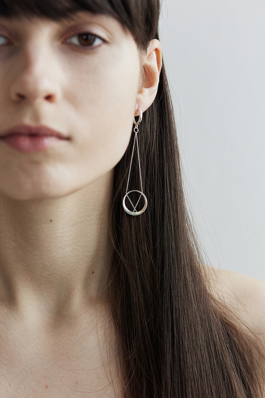 kolczyki srebrne MINIMAL earrings MAXI / silver