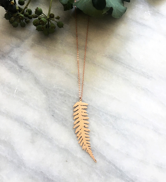 Rose Gold Fern leaf / liść paproci BOSKE