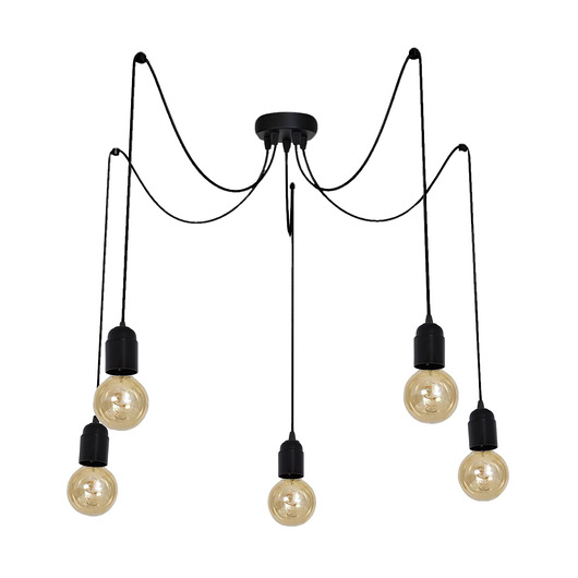 lampy wiszące Lampa Pająk 5 ramion