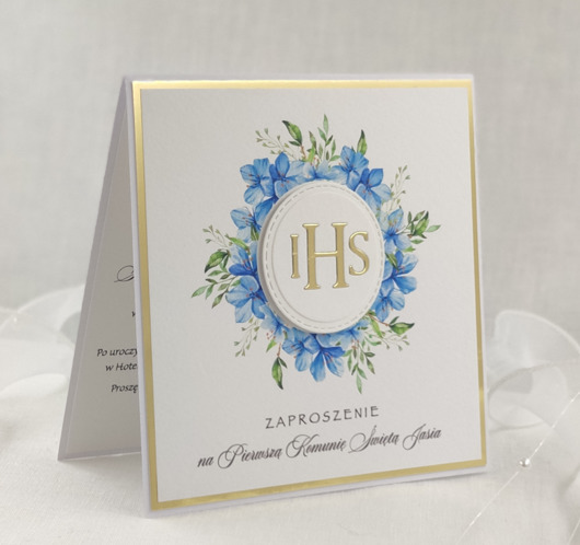 zaproszenia na komunię Zaproszenia na Komunię, wzór 12A