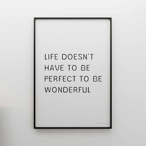WONDERFUL LIFE... - grafika 50x70 MINIMALLIVING