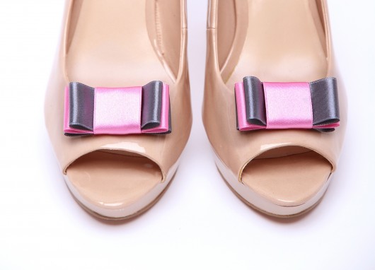 Cote d'Azur - Grey/Pink - klipsy do butów HowDoILook
